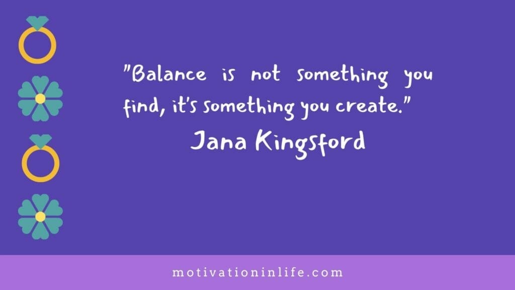 Balance In Life