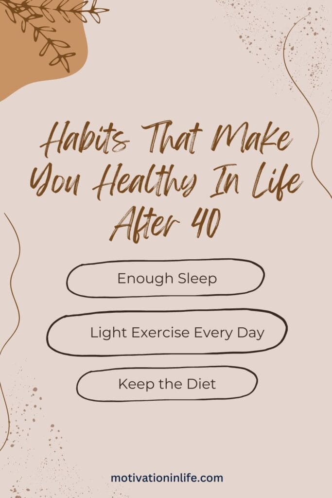 Habits that make you healthy in midlife