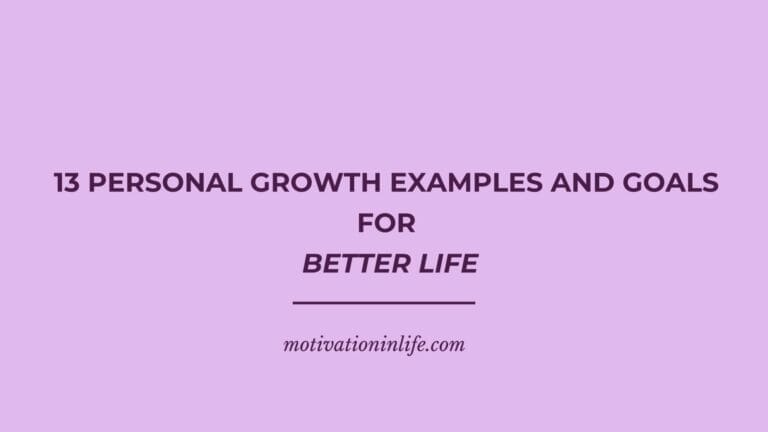 Personal Growth Examples