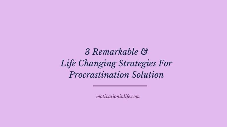 Procrastination Solution