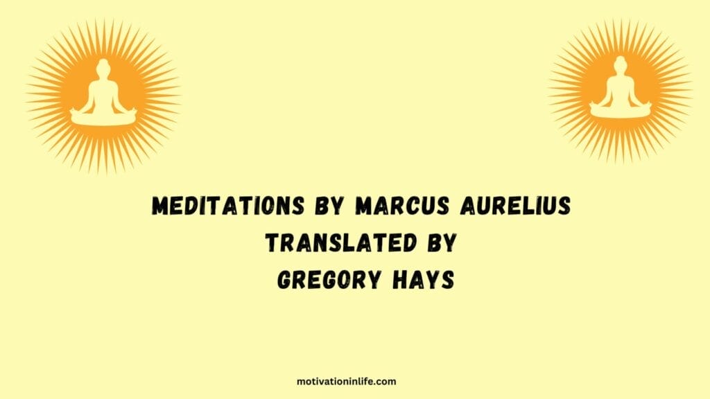 Books on morning routine: Discover the wisdom of Marcus Aurelius' Meditations, beautifully translated by Gregory Hays. Start your day with purpose!